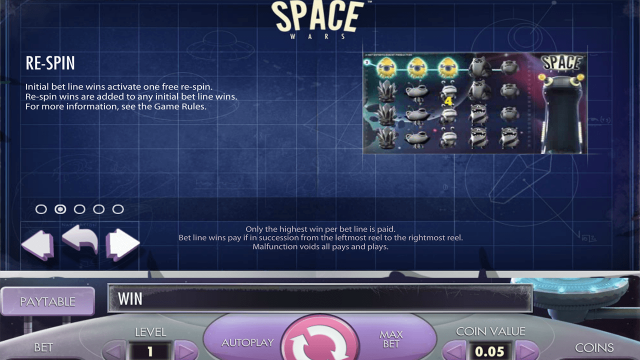 Бонусная игра Space Wars 4